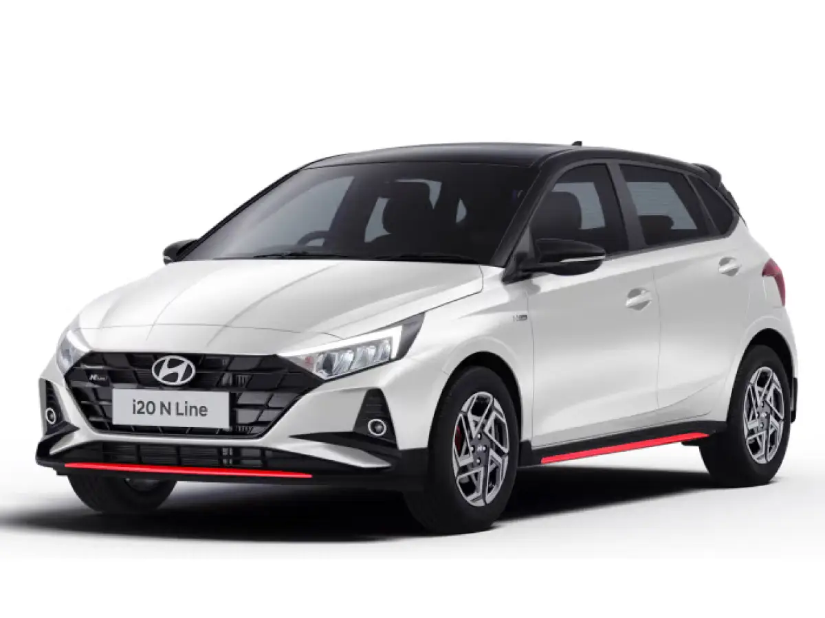 Hyundai i20 N-Line Atlas White with Abyss Black
